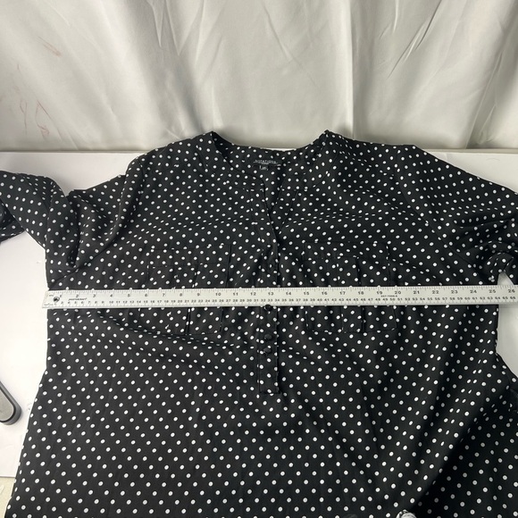 Notations Black and White Polka Dot Blouse - Picture 3 of 7